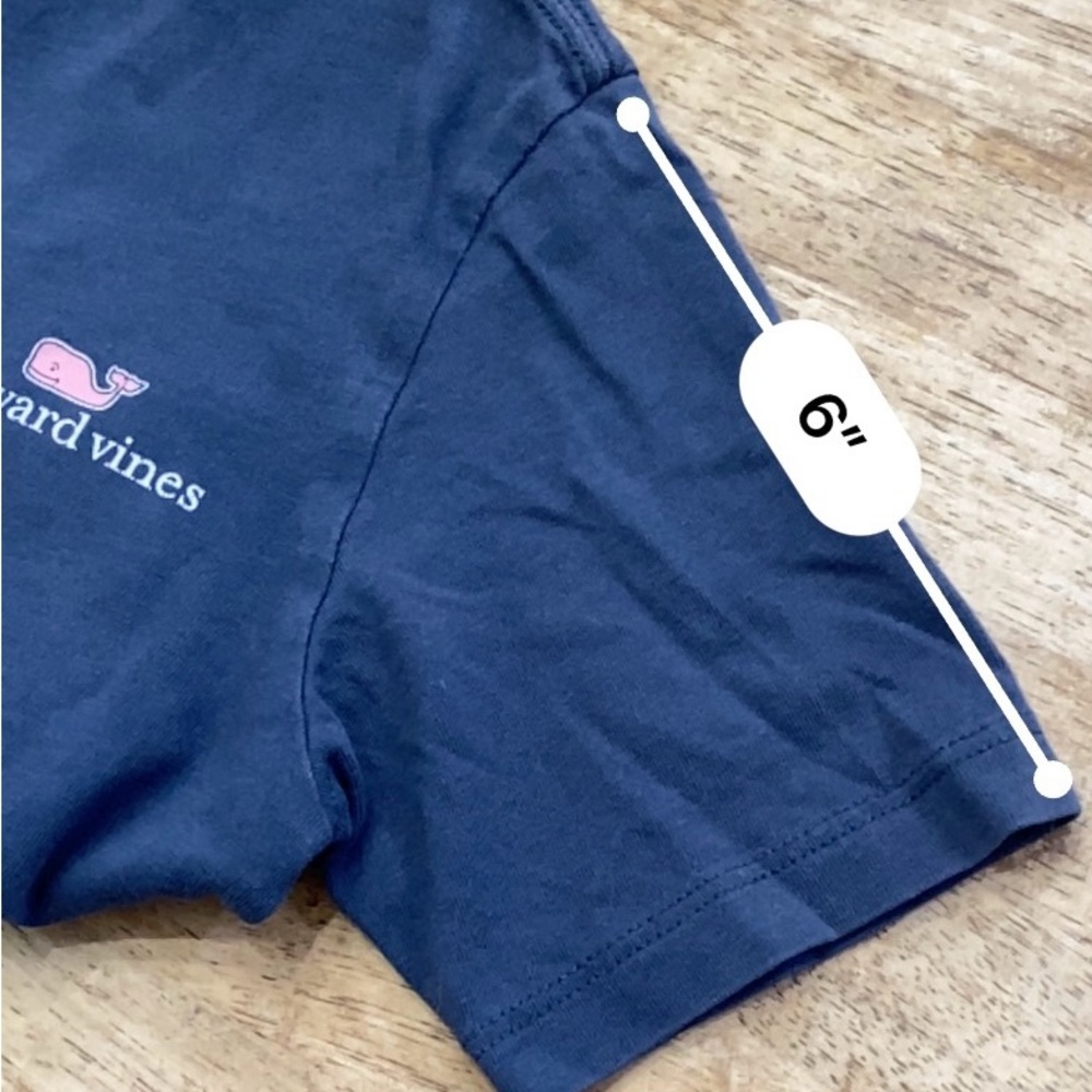 Vineyard Vines Kid’s Size 5 100% Cotton Navy Short Sleeve Graphic Tee - Picture 11 of 12